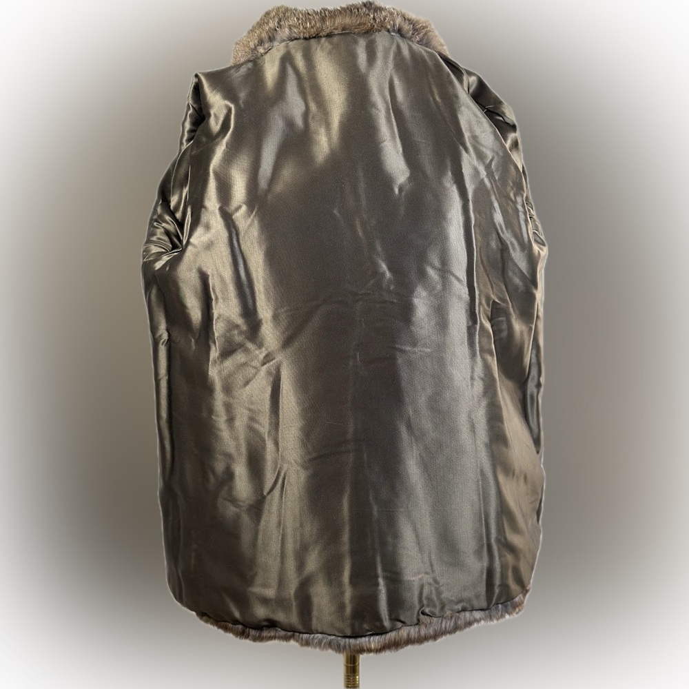 Brown Rabbit Fur Coat - Picture 5 of 10